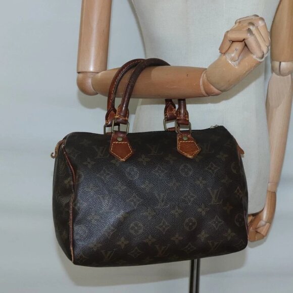 LOUIS VUITTON Monogram Speedy 25 Hand Bag M41528 LV Auth 137964 - Picture 1 of 16
